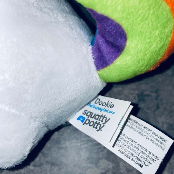 Dookie the Pooping Rainbow Unicorn Plush Squatty Potty Stuffed Toy Animal - Picture 6 of 8